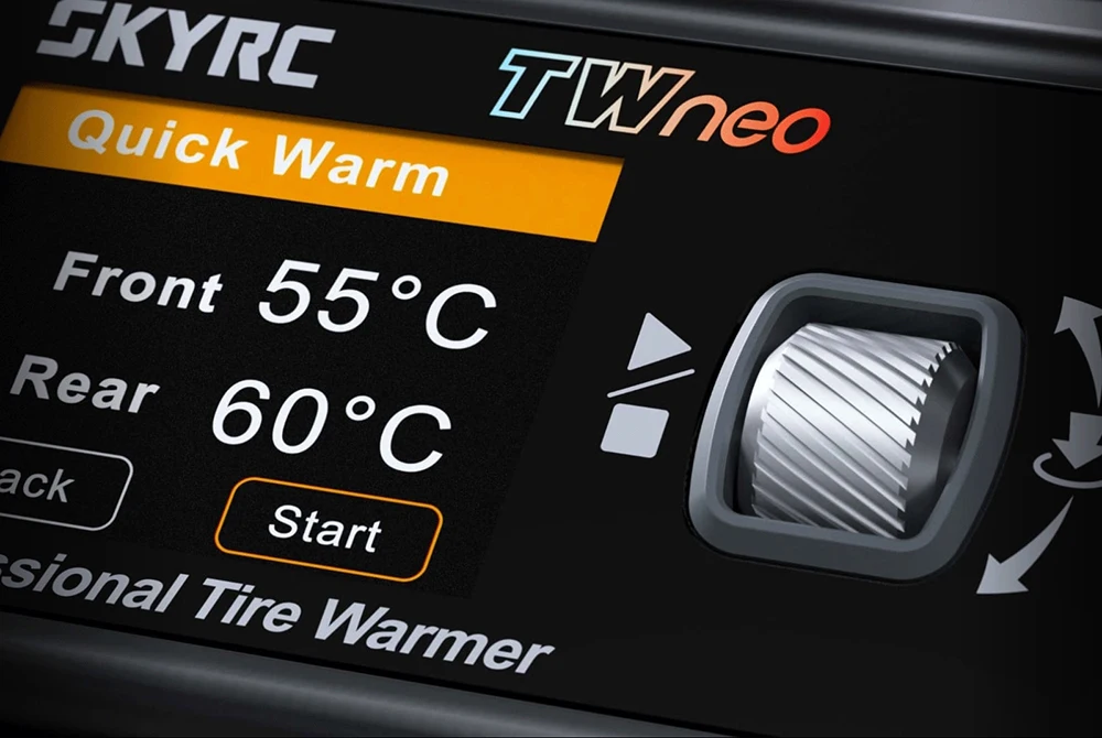 SkyRC TWneo RC Tire Warmer Heater 20–80℃ Independent 4-Wheel Temperature Control APP Control for 1/8 & 1/10 RC On-Road Car
SkyRC TWneo RC Tire Warmer Heater 20–80℃ Independent 4-Wheel Temperature Control APP Control for 1/8 & 1/10 RC On-Road Car