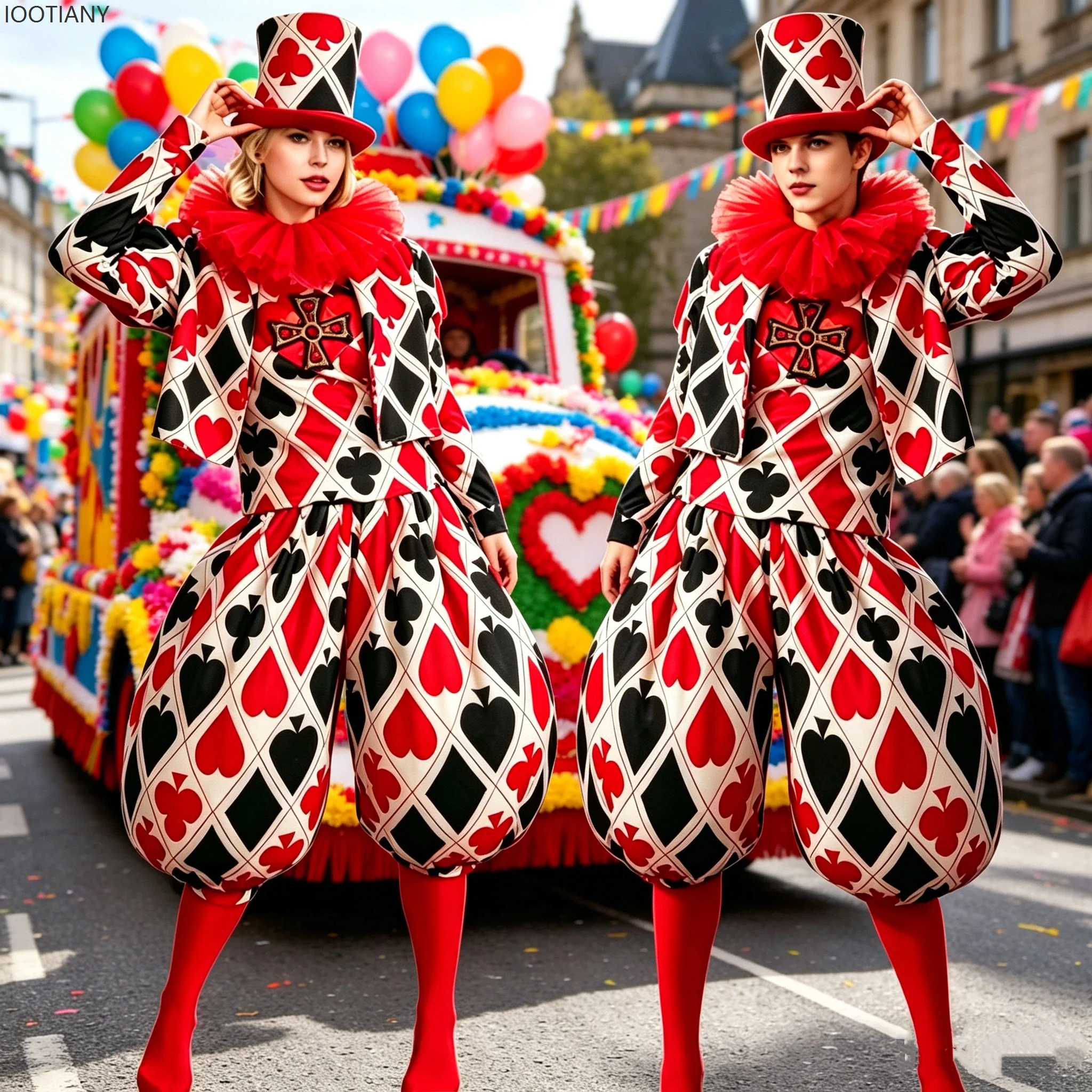 Clown Circus Club Stage Performance Costume Floats Street Parade Clothing High End Customization Party Carnival Show Outfits
Clown Circus Club Stage Performance Costume Floats Street Parade Clothing High End Customization Party Carnival Show Outfits