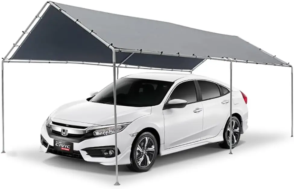 Original 10-Feet by 20-Feet, 1 3/8-Inch Steel Frame, 6-Leg, Carport, Grey, KMK1PCS
Original 10-Feet by 20-Feet, 1 3/8-Inch Steel Frame, 6-Leg, Carport, Grey, KMK1PCS