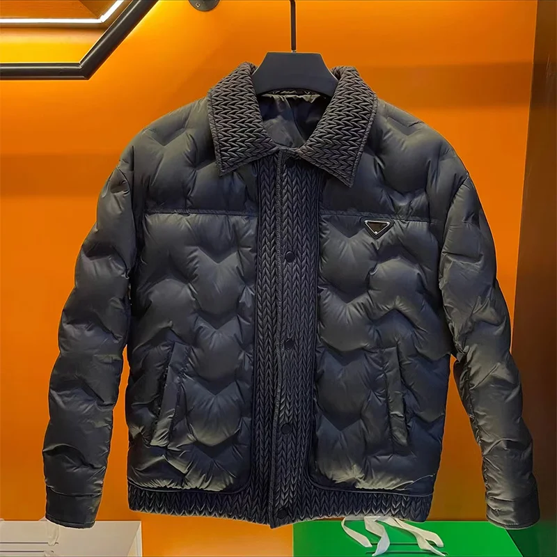 Men's Casual Cotton Jaet Autumn Winter Turn-down Collar Triangular Label Warm Faion Patchwork Barley Leisure Hong Sle C...
Men's Casual Cotton Jaet Autumn Winter Turn-down Collar Triangular Label Warm Faion Patchwork Barley Leisure Hong Sle C...
