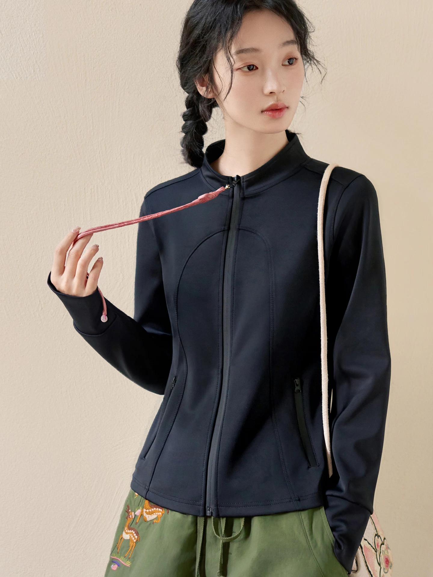 Outdoor Cycling Clothes Women's Slim Fit Bla Casual Sports Top Anti-Wrinkle Nylon Polyester Zipper Closure Long Sve Jaet
Outdoor Cycling Clothes Women's Slim Fit Bla Casual Sports Top Anti-Wrinkle Nylon Polyester Zipper Closure Long Sve Jaet