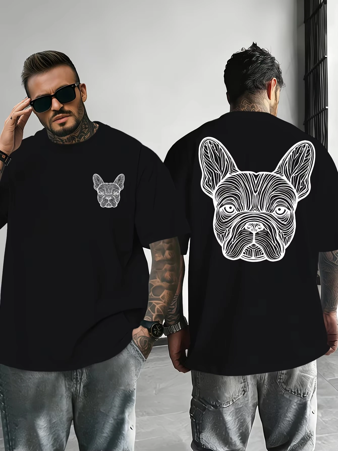 High-quality Men's Summer New Thick Pure Cotton T-shirt, with Printed Design, Stylish, Breathable, and Sweat-absorbing
High-quality Men's Summer New Thick Pure Cotton T-shirt, with Printed Design, Stylish, Breathable, and Sweat-absorbing