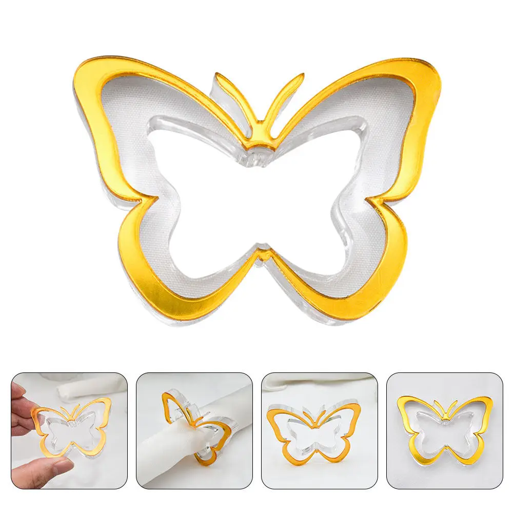 Butterfly Napkin Holder Sturdy Acrylic Serviette Ring Decorative Napkin Rings for Wedding Party Dining Table Centerpiece Use
Butterfly Napkin Holder Sturdy Acrylic Serviette Ring Decorative Napkin Rings for Wedding Party Dining Table Centerpiece Use