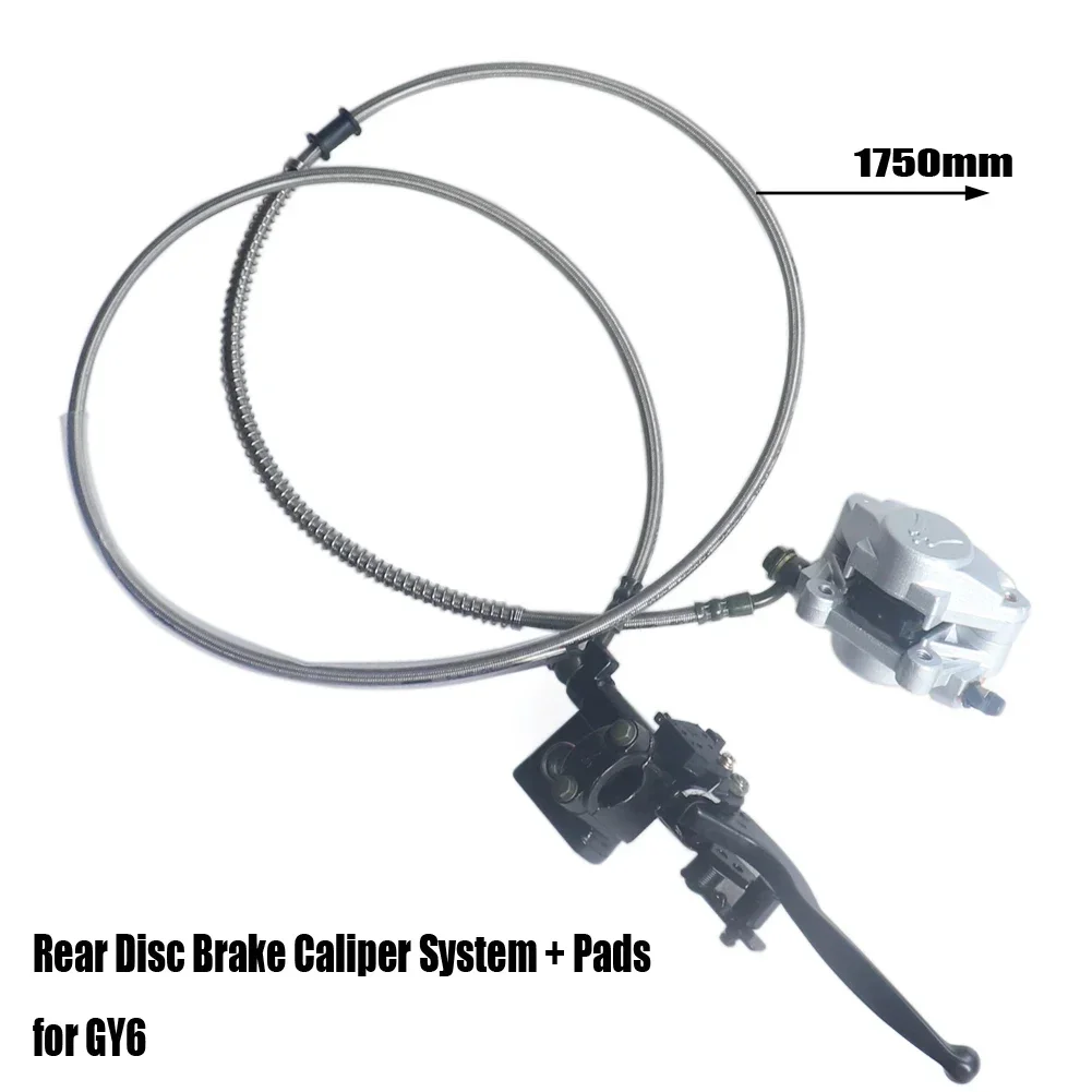 1750mm Motrcycle Hydraulic Rear Disc Brake Caliper System + Pads for GY6 150cc 250cc Quad Dirt Bike ATV Good Quality
1750mm Motrcycle Hydraulic Rear Disc Brake Caliper System + Pads for GY6 150cc 250cc Quad Dirt Bike ATV Good Quality