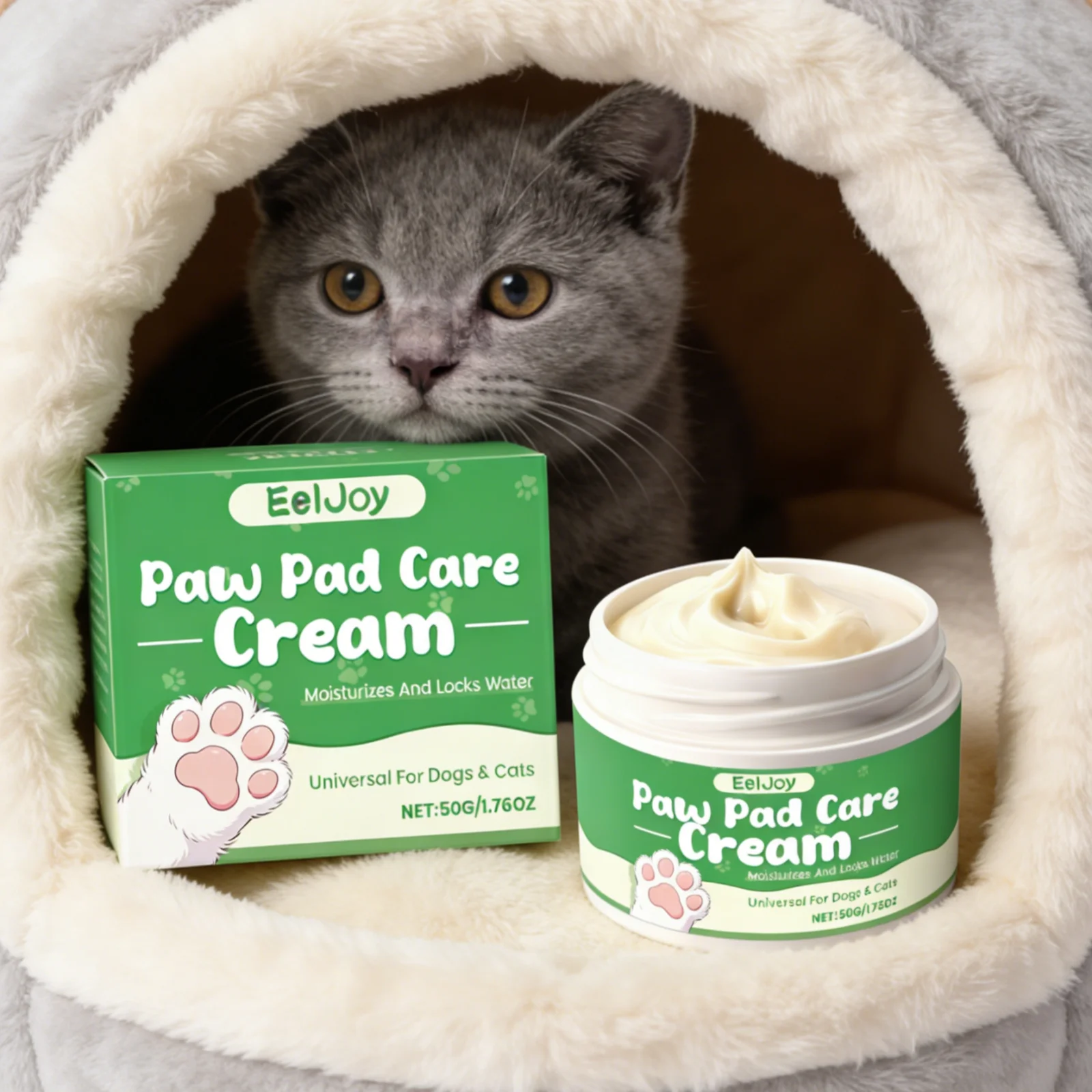 EelJoy Pet Paw Balm Long Lasting Moisturizing Skin Soothing Nourishing Anti Drying Fast Absorbing Natural Paw Protection Cream
EelJoy Pet Paw Balm Long Lasting Moisturizing Skin Soothing Nourishing Anti Drying Fast Absorbing Natural Paw Protection Cream