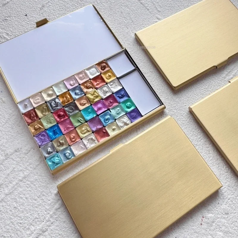 Brass Empty Watercolor Palette TN Magnetic Watercolor Box Portable Travel Paint Tray Color Palette Beginner Art Supplies
Brass Empty Watercolor Palette TN Magnetic Watercolor Box Portable Travel Paint Tray Color Palette Beginner Art Supplies