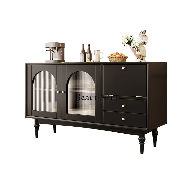 French retro style solid wood dining side cabinet American small apartment multi-functional home
French retro style solid wood dining side cabinet American small apartment multi-functional home