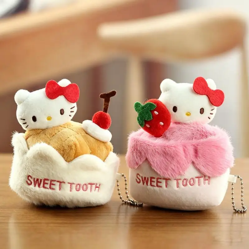 New Hello Kitty Cake Plush Pendant, Cute Cartoon Strawberry Cherry Mini Bag Pendant Keychain, Soft Plush Doll
New Hello Kitty Cake Plush Pendant, Cute Cartoon Strawberry Cherry Mini Bag Pendant Keychain, Soft Plush Doll