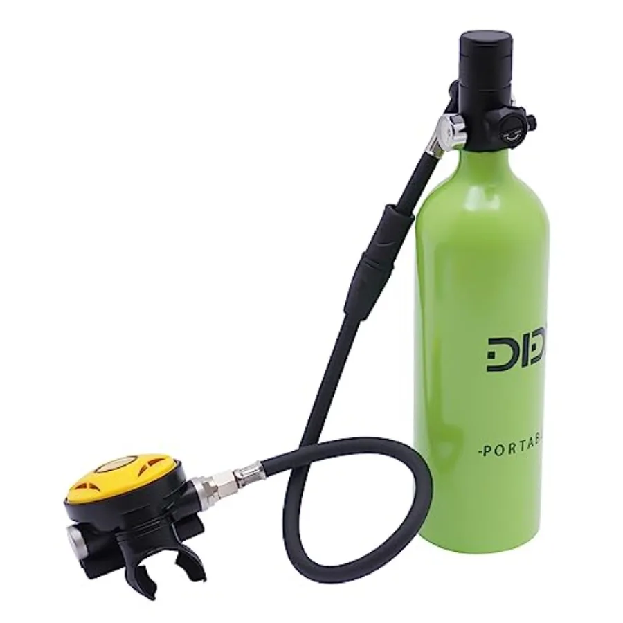 Portable diving gear: aluminum mini scuba tank black refillable 1L oxygen cylinder for 15-20 min underwater use in snorkeling a
Portable diving gear: aluminum mini scuba tank black refillable 1L oxygen cylinder for 15-20 min underwater use in snorkeling a