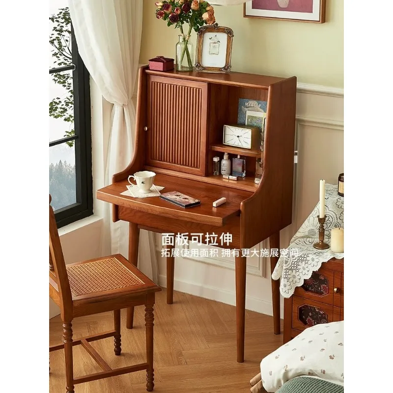 French medieval solid wood dresser desk integrated simple modern small bedside makeup table
French medieval solid wood dresser desk integrated simple modern small bedside makeup table