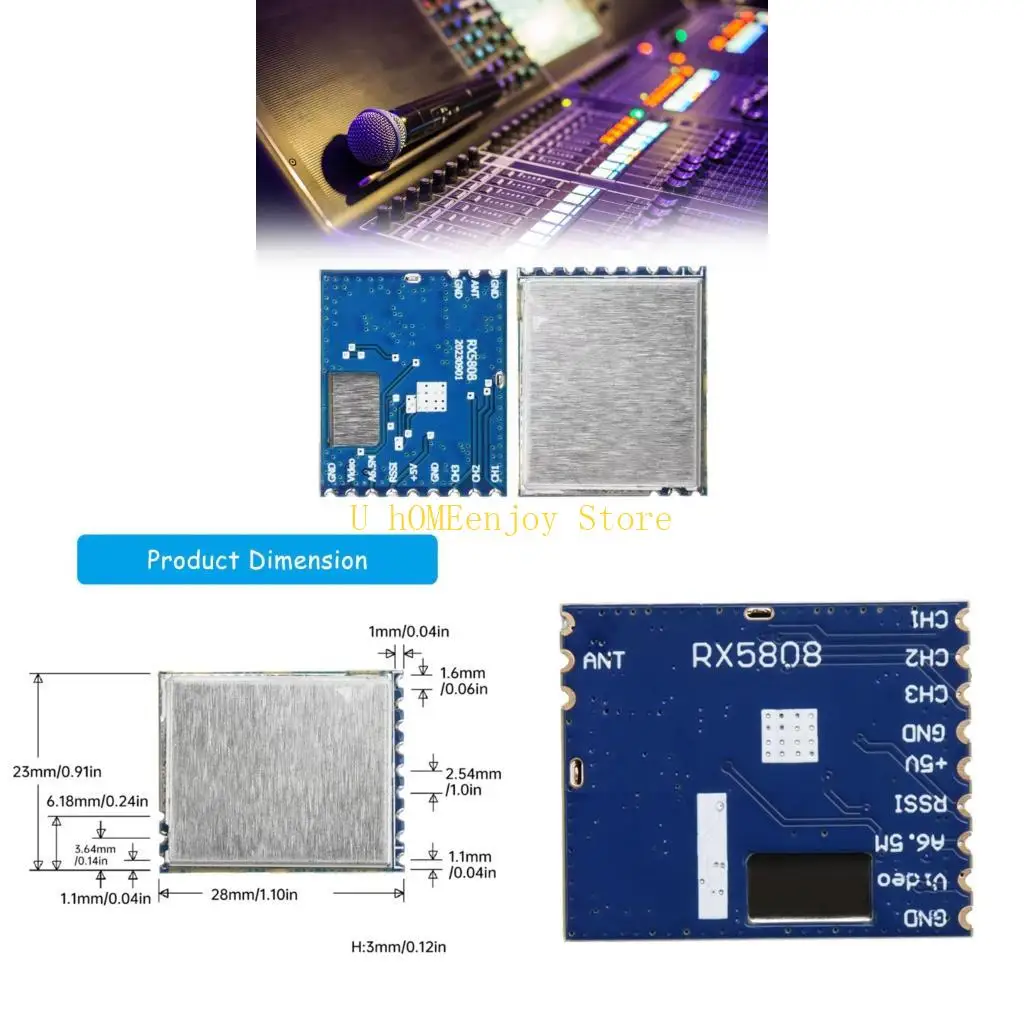 B0KF RX5808 Noise Resistant Receiver Module Extended Battery Installation Process
B0KF RX5808 Noise Resistant Receiver Module Extended Battery Installation Process
