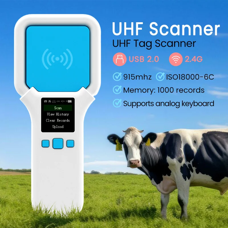 Портативное устройство распознавания сверхвысокой частоты Bluetooth UHF 860-960 кГц, сканирующий пистолет, удобный считыватель на большие расстояния
Портативное устройство распознавания сверхвысокой частоты Bluetooth UHF 860-960 кГц, сканирующий пистолет, удобный считыватель на большие расстояния