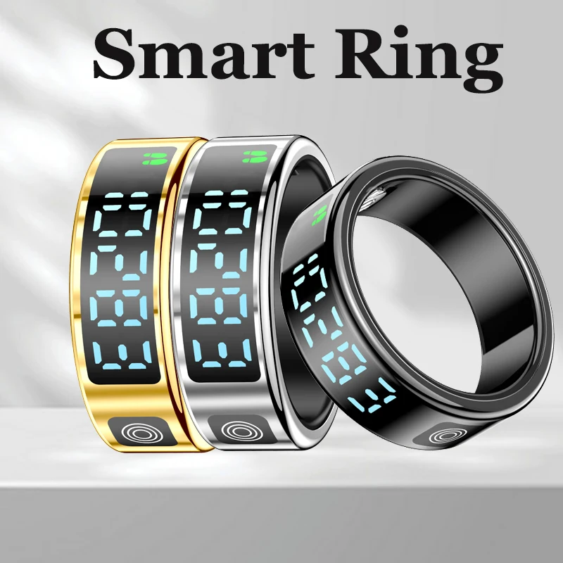 2025 Display Screen Smart Ring 5ATM Waterproof Fitness Tracker Sleep Monitoring Touch Take Photo Smart Ring Female Reminder Men
2025 Display Screen Smart Ring 5ATM Waterproof Fitness Tracker Sleep Monitoring Touch Take Photo Smart Ring Female Reminder Men
