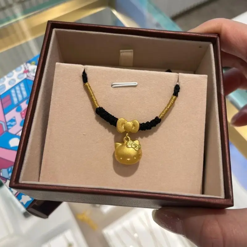 Kawaii Sanrio Anime Gold Woven Necklace Cute Hello Kitty Cartoon Exquisite Sweet Neck Decoration Birthday Jewelry Gift for Girl
Kawaii Sanrio Anime Gold Woven Necklace Cute Hello Kitty Cartoon Exquisite Sweet Neck Decoration Birthday Jewelry Gift for Girl