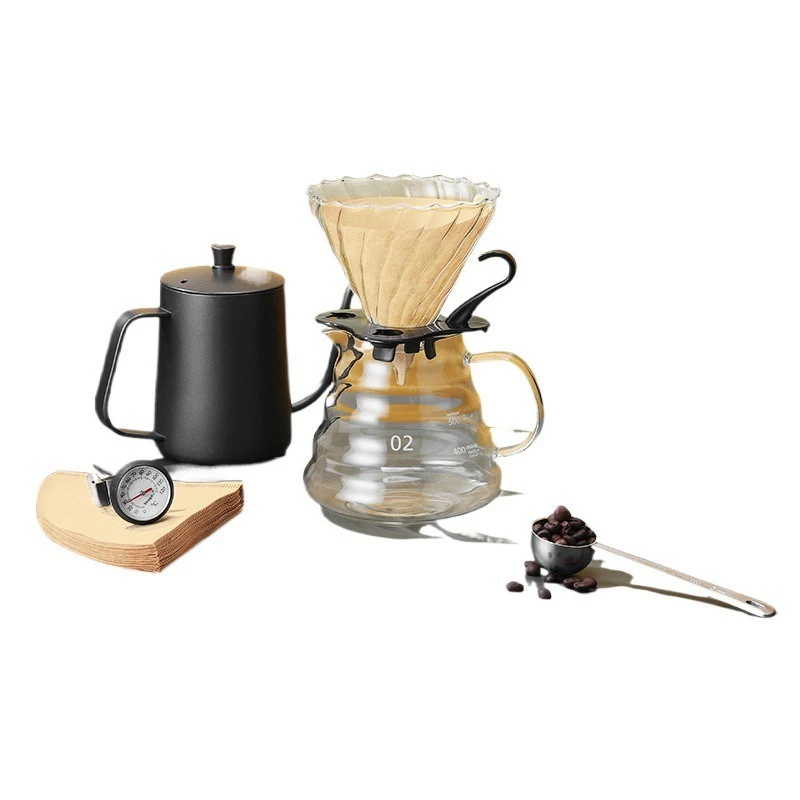 Hand grinding, hand brewing, coffee pot set, household 
Hand grinding, hand brewing, coffee pot set, household