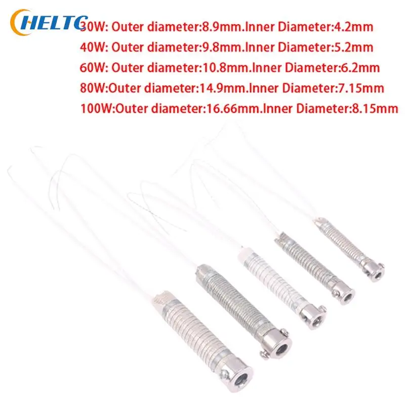 30/40/60/80/100W Durable Electric Soldering Iron Core External Heating Element Replacement Weld Equipment Welding Tool
30/40/60/80/100W Durable Electric Soldering Iron Core External Heating Element Replacement Weld Equipment Welding Tool