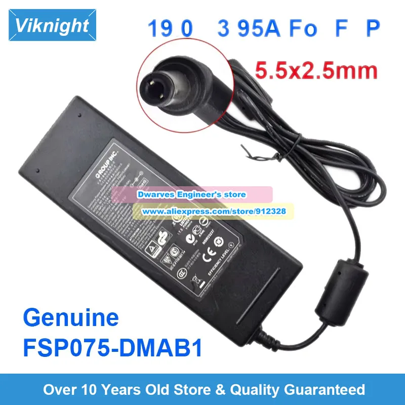 Genuine FSP075-DMAB1 19.0V 3.95A 75W AC Adapter Charger For FSP FSP075DMAB1 Laptop Power Supply 5.5x2.5mm 
Genuine FSP075-DMAB1 19.0V 3.95A 75W AC Adapter Charger For FSP FSP075DMAB1 Laptop Power Supply 5.5x2.5mm