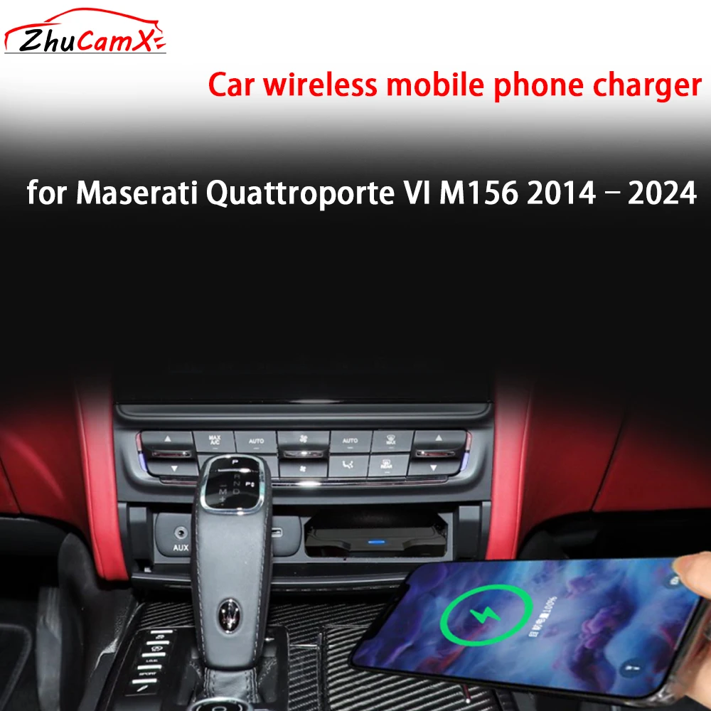 for Maserati Quattroporte M156 2014-2024 Center Console Storage Car Wireless Mobile Phone Charger QI 18W Magsafe Fast Charging
for Maserati Quattroporte M156 2014-2024 Center Console Storage Car Wireless Mobile Phone Charger QI 18W Magsafe Fast Charging