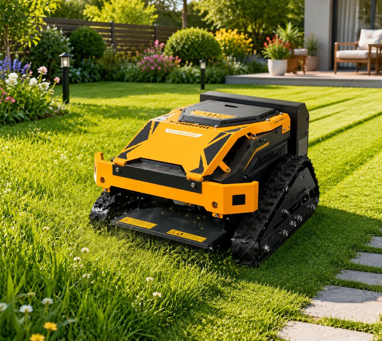 Customized CE Euro 5 600mm remote control lawn mower crawler 224cc engine grass cutter garden machine for Sale
Customized CE Euro 5 600mm remote control lawn mower crawler 224cc engine grass cutter garden machine for Sale
