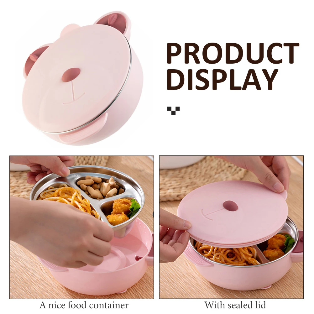 Детская тарелка для кормления из нержавеющей стали и полипропилена, термоизолированная, с присоской и герметичной крышкой, контейнер для еды для детей, безопасная посуда для малышей
Детская тарелка для кормления из нержавеющей стали и полипропилена, термоизолированная, с присоской и герметичной крышкой, контейнер для еды для детей, безопасная посуда для малышей