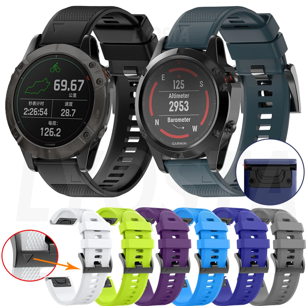 26 22MM Silicone Quick Release Watchband Strap For Garmin Fenix 7X 7 6 6X Pro 5 5X Plus 3 HR Watch Easyfit Wrist Band Bracelet
26 22MM Silicone Quick Release Watchband Strap For Garmin Fenix 7X 7 6 6X Pro 5 5X Plus 3 HR Watch Easyfit Wrist Band Bracelet