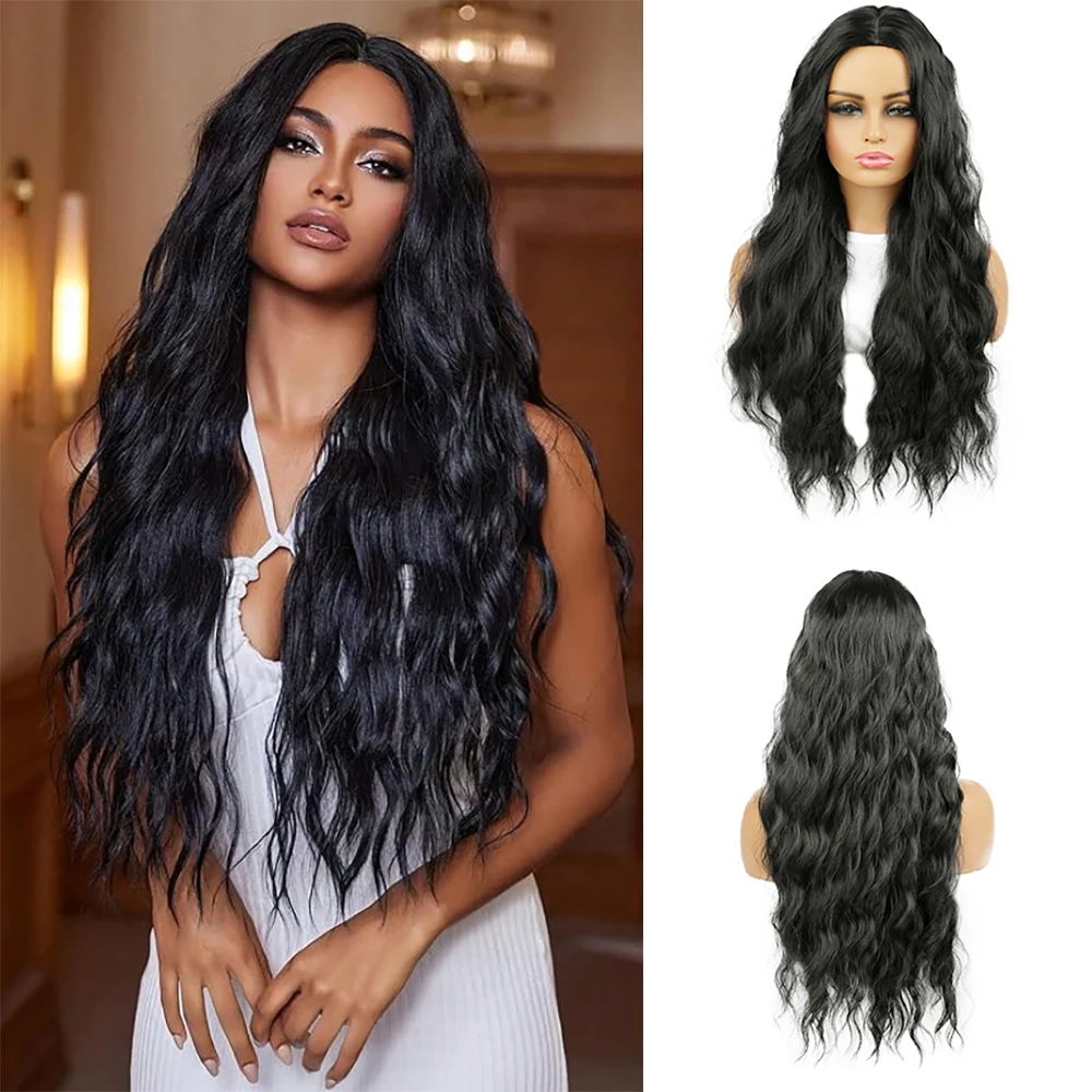 Черный синтетический парик с объемной волной и длинными волосами, термостойкое синтетическое волокно 26 дюймов, подходит для повседневной жизни женщин, вечеринок, Хэллоуина
Черный синтетический парик с объемной волной и длинными волосами, термостойкое синтетическое волокно 26 дюймов, подходит для повседневной жизни женщин, вечеринок, Хэллоуина