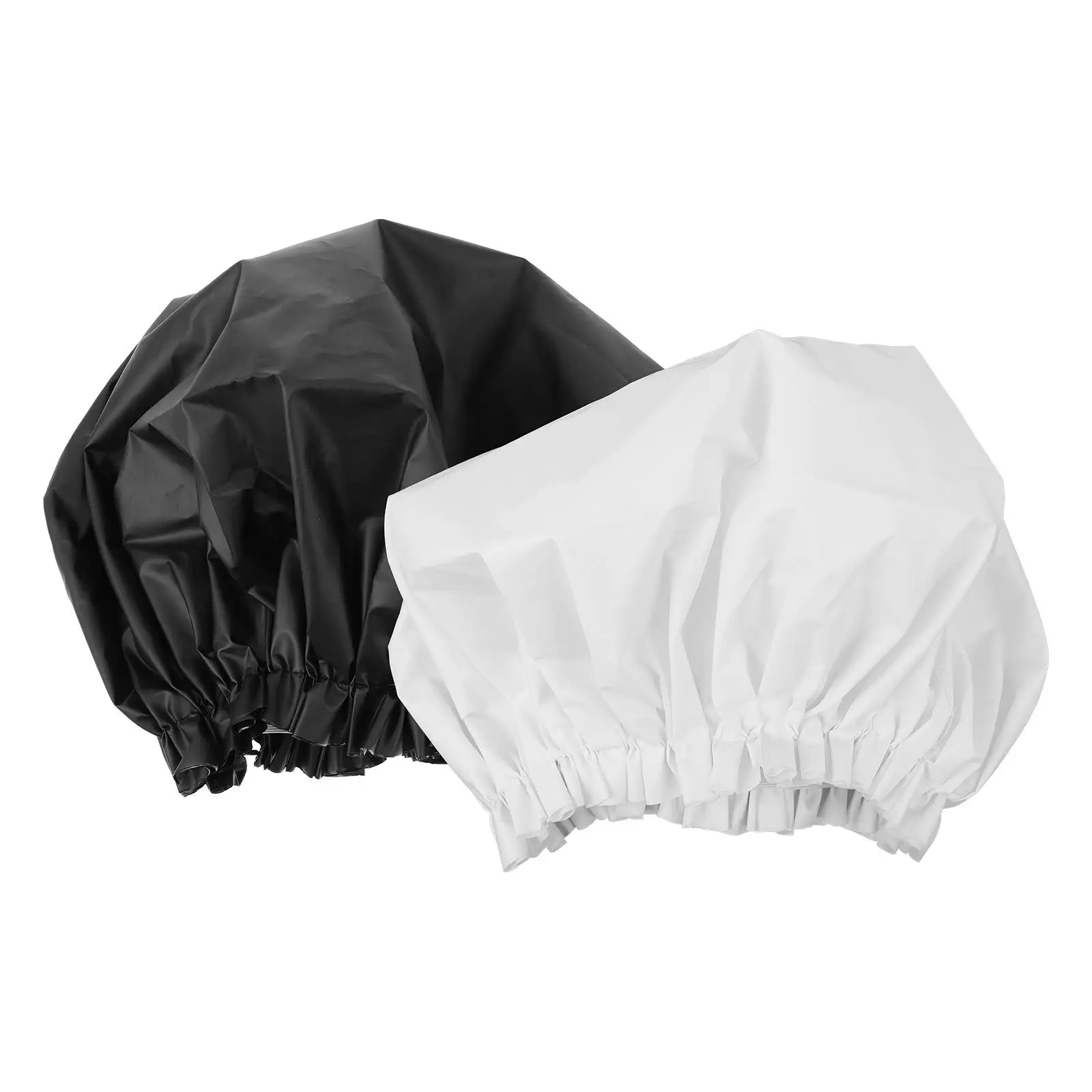 2Pcs Waterproof Shower Caps Elastic Bath Bonnets Women EVA Hair Treatment Spa Black White Comfortable Large Size
2Pcs Waterproof Shower Caps Elastic Bath Bonnets Women EVA Hair Treatment Spa Black White Comfortable Large Size