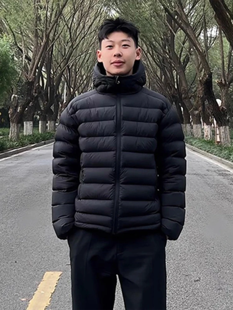 Bla Hooded down Cotton Jaet Men's Winter ort Lightweight Stand Collar American Workwear Warm Outerwear Youth Faion
Bla Hooded down Cotton Jaet Men's Winter ort Lightweight Stand Collar American Workwear Warm Outerwear Youth Faion