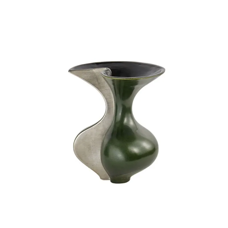 Simple modern green silver flower ware bedroom living room desktop creative soft decoration ornament
Simple modern green silver flower ware bedroom living room desktop creative soft decoration ornament