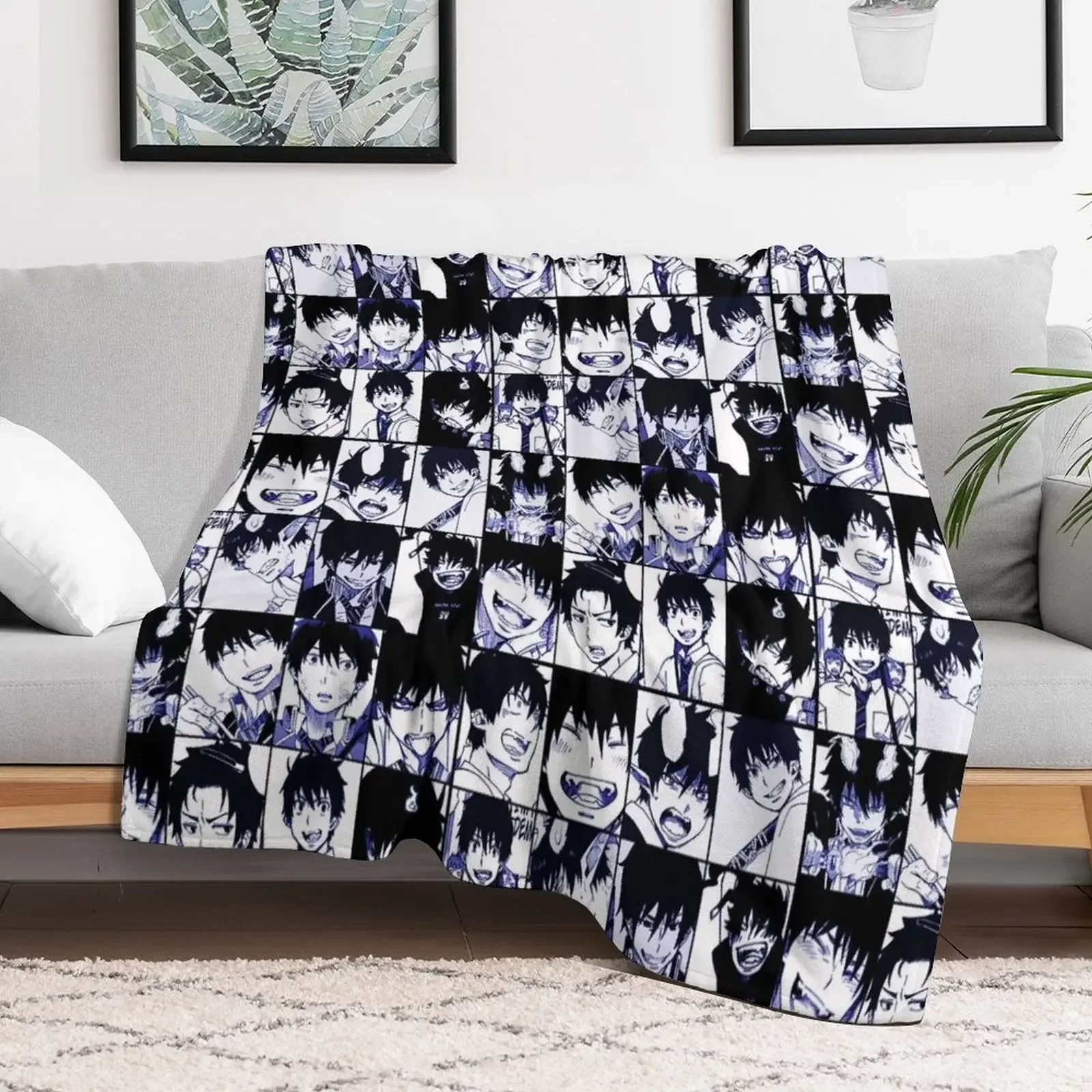 Rin okumura manga collage Throw Blanket Tourist Soft Plaid Custom for winter Blankets 
Rin okumura manga collage Throw Blanket Tourist Soft Plaid Custom for winter Blankets