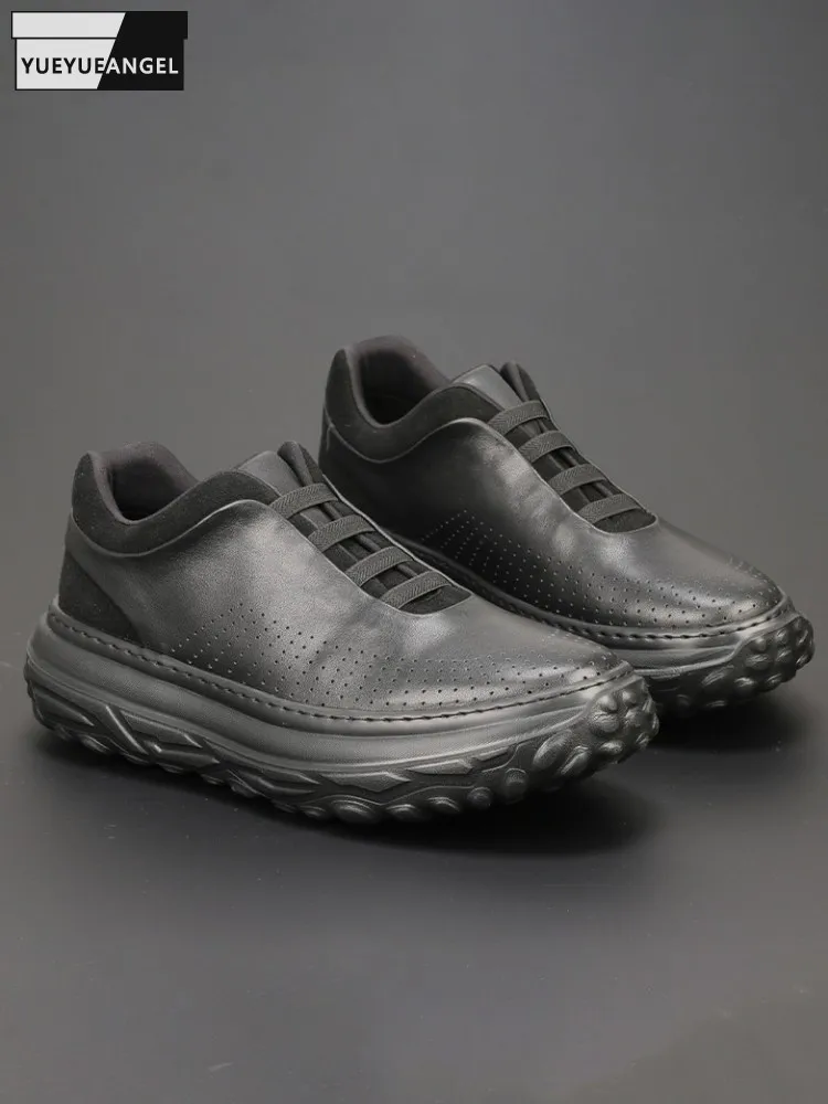 Male Spring Autumn Cowhide Genuine Leather Slip-On Thick Platform Versatile Outside Casual Mens Joggers Trainers Sneakers Shoes
Male Spring Autumn Cowhide Genuine Leather Slip-On Thick Platform Versatile Outside Casual Mens Joggers Trainers Sneakers Shoes