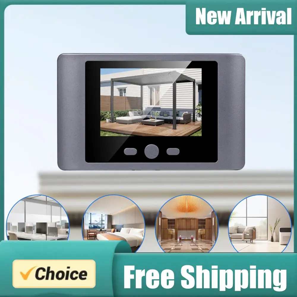 Mini Peephole Smart Wireless Door Viewer Camera PIR Motion Detection Smart Peephole Video Doorbell 2000mAh Doorbell Door Camera
Mini Peephole Smart Wireless Door Viewer Camera PIR Motion Detection Smart Peephole Video Doorbell 2000mAh Doorbell Door Camera