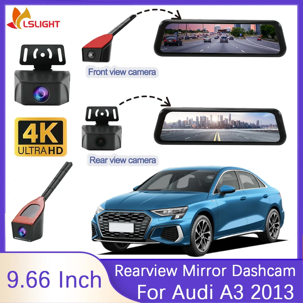 Автомобильное зеркало заднего вида Dashcam 4K для Audi A3 2013, камера заднего вида премиум-класса, 9,66-дюймовый монитор, автоаксессуары
Автомобильное зеркало заднего вида Dashcam 4K для Audi A3 2013, камера заднего вида премиум-класса, 9,66-дюймовый монитор, автоаксессуары