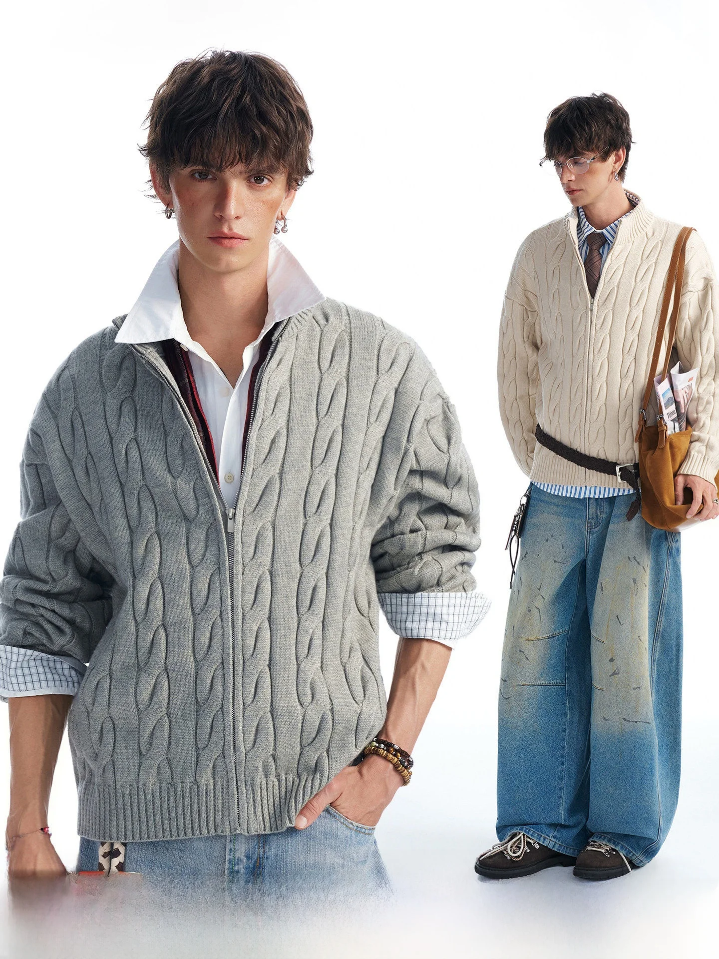 Men's Knitted Cardigan Spring Fashion Old Money Style Loose Fit Long Sleeve Zipper Closure Warm Color Outerwear
Men's Knitted Cardigan Spring Fashion Old Money Style Loose Fit Long Sleeve Zipper Closure Warm Color Outerwear