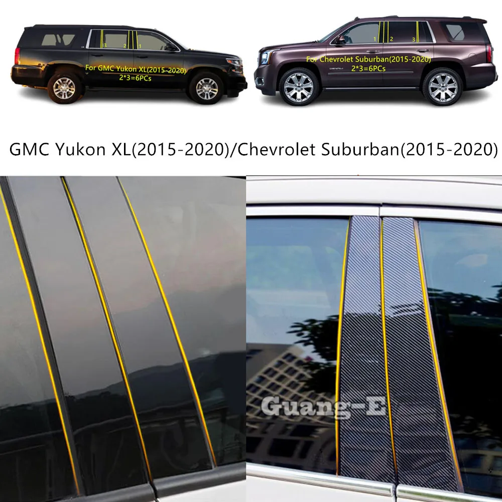 Car PC Material Pillar Post Cover Door Trim Window Molding Decoration Sticker For GMC Yukon XL /Chevrolet Suburban 2015-2020
Car PC Material Pillar Post Cover Door Trim Window Molding Decoration Sticker For GMC Yukon XL /Chevrolet Suburban 2015-2020