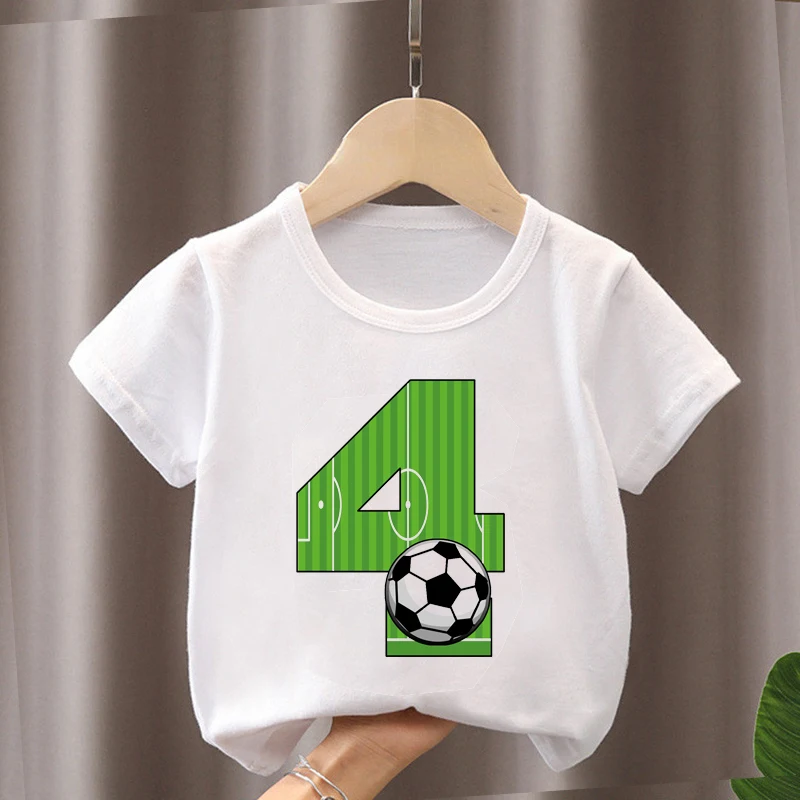 Summer New Boys Girls Football T Shirts Birthday Shirt 1-12 Years Boy Soccer Sport T-Shirt For Kids Birthday Gift Tshirt Tops
Summer New Boys Girls Football T Shirts Birthday Shirt 1-12 Years Boy Soccer Sport T-Shirt For Kids Birthday Gift Tshirt Tops
