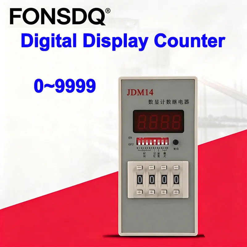 JDM14 12~380V DC/AC Digital Display Counter Relay Output Industrial Punching Machine Count Controller
JDM14 12~380V DC/AC Digital Display Counter Relay Output Industrial Punching Machine Count Controller