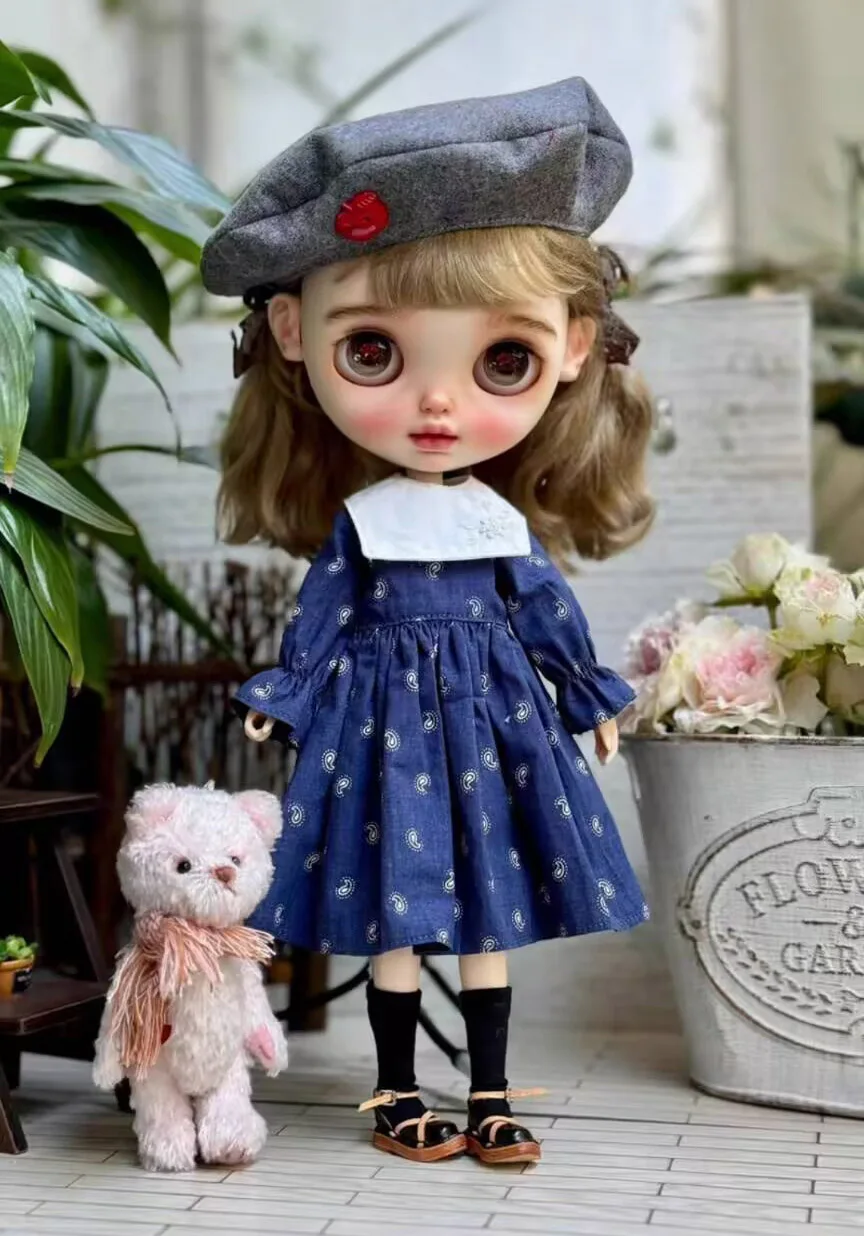 4pcs rural style 2025 Blythe/Landoudou Dress, beret, small collar, socks (Fit for Lulu,ymy24,Ob22,24,26,zone, Jenny)
4pcs rural style 2025 Blythe/Landoudou Dress, beret, small collar, socks (Fit for Lulu,ymy24,Ob22,24,26,zone, Jenny)