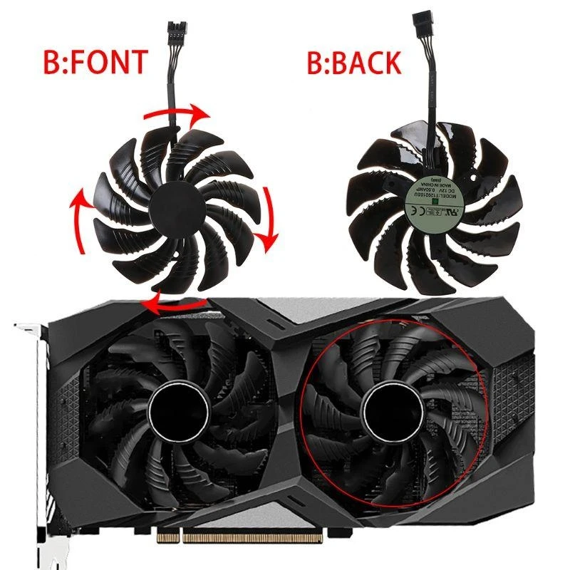 Y5LB T129215SU 85mm Cooling Fan Cooler for Gigabyte Geforce 1050 1050TI 1060 1070
Y5LB T129215SU 85mm Cooling Fan Cooler for Gigabyte Geforce 1050 1050TI 1060 1070