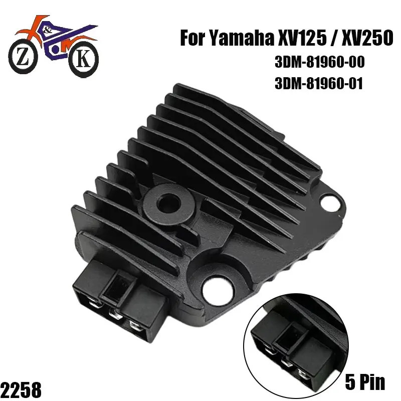 Motorcycle Voltage Regulator Rectifier For Yamaha XV250 V-Star Virago XV125 XV125S XV250S 3DM-81960-01 3DM-81960-00 Replacment
Motorcycle Voltage Regulator Rectifier For Yamaha XV250 V-Star Virago XV125 XV125S XV250S 3DM-81960-01 3DM-81960-00 Replacment
