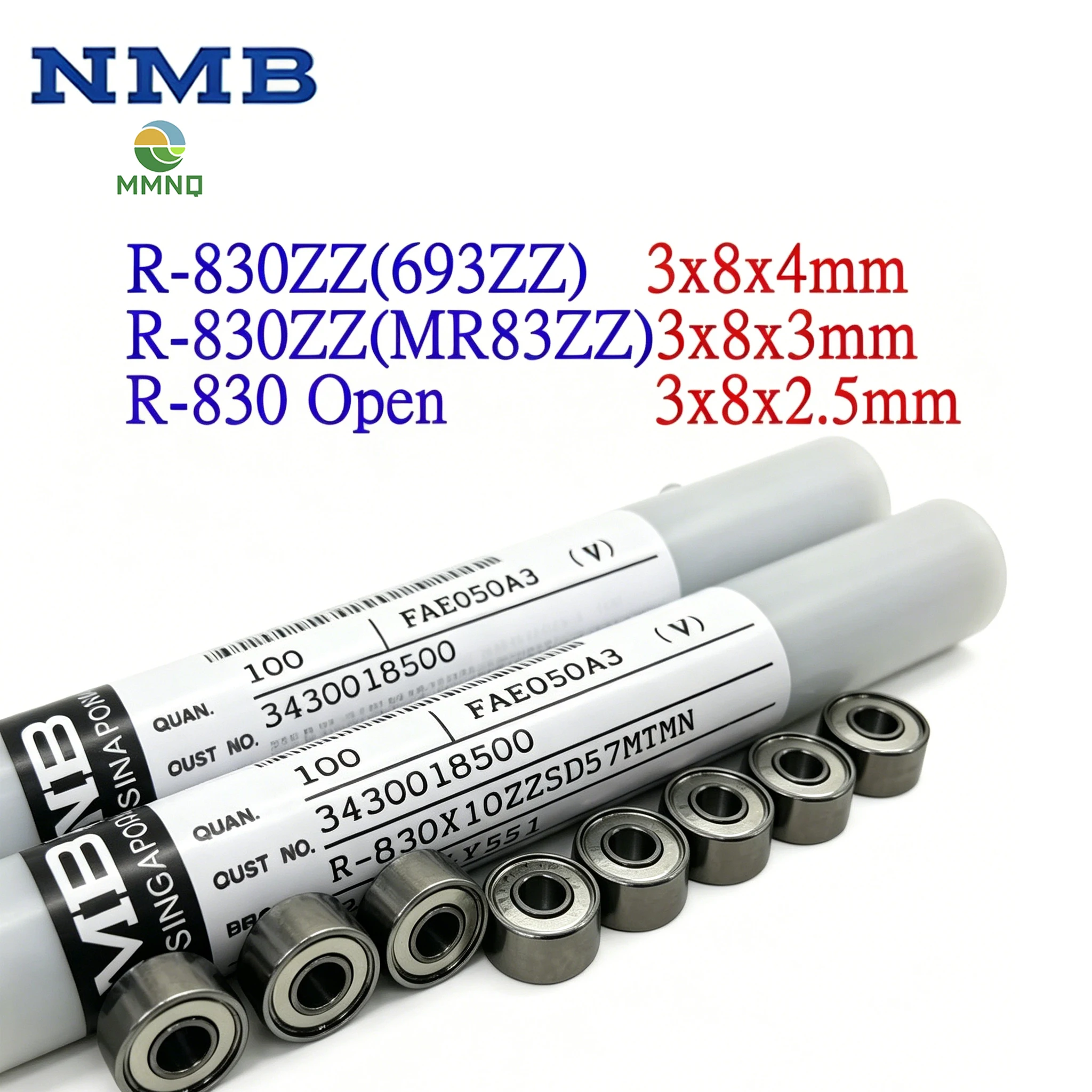 20/50/100 PCS Japan Minebea NMB 693ZZ Bearing 3x8x3mm R-830ZZ Open Type High Precision Industrial Mini Bearing
20/50/100 PCS Japan Minebea NMB 693ZZ Bearing 3x8x3mm R-830ZZ Open Type High Precision Industrial Mini Bearing