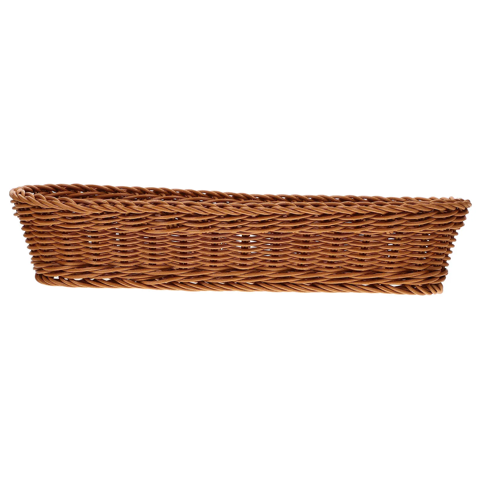Imitation Rattan Woven Bread Basket 36x14 5x7 5cm Plastic Multifunctional Fruit Veggie Container Kitchen ganizer Storage
Imitation Rattan Woven Bread Basket 36x14 5x7 5cm Plastic Multifunctional Fruit Veggie Container Kitchen ganizer Storage