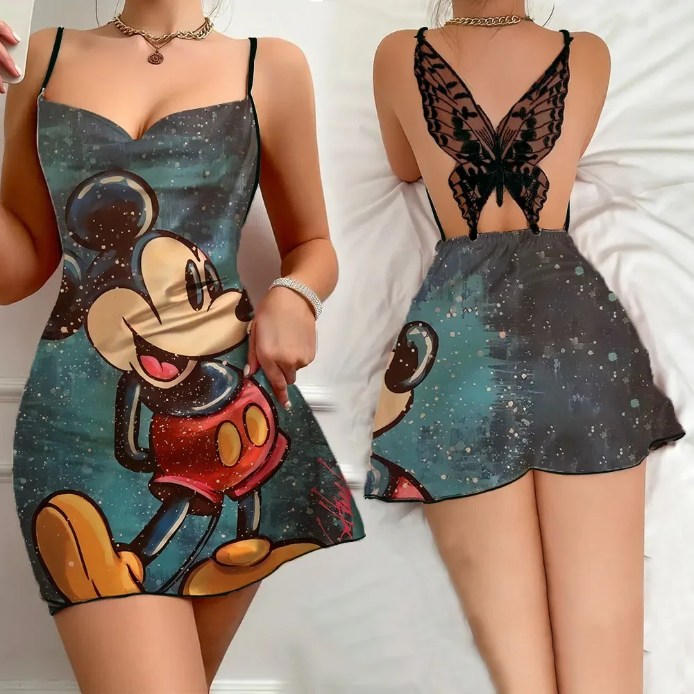 Sexy Luxury Suspender Lace Skirt for Women Ruffled Edge Design Female Sleevesless Sleeping Dress Cartoon Pattern Women's Pajama
Sexy Luxury Suspender Lace Skirt for Women Ruffled Edge Design Female Sleevesless Sleeping Dress Cartoon Pattern Women's Pajama
