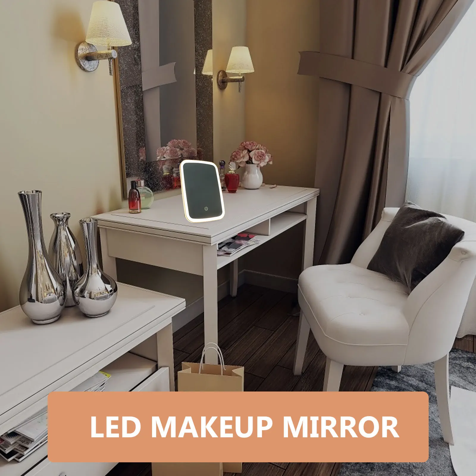 Adjustable Brightness LED Makeup Lighting Foldable Travel Vanity Desk Mirror Eye Friendly Elegant Design
Adjustable Brightness LED Makeup Lighting Foldable Travel Vanity Desk Mirror Eye Friendly Elegant Design