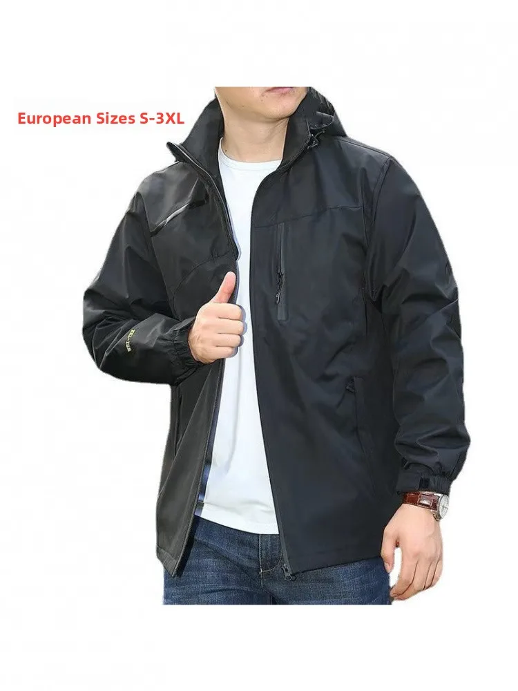 Men's Waterproof Outdoor Climbing Jaet Windproof Faion Urban Sle Long Sve Zipper Closure Color Loose Fit Coat
Men's Waterproof Outdoor Climbing Jaet Windproof Faion Urban Sle Long Sve Zipper Closure Color Loose Fit Coat