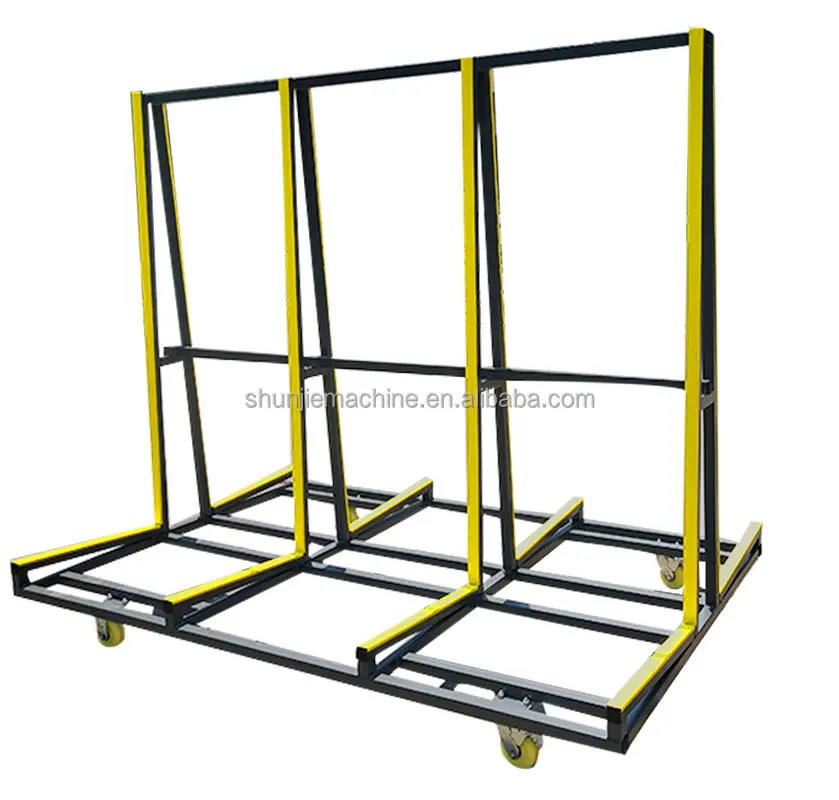 Loading 1000 Kg Large Glass Transport Cart A Frame Rack For Glass And Granite Door And Window Transportation Racks