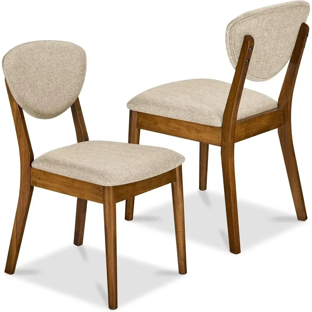 Dining Chairs Set o 2, -Century ern Upholstered Wood, Armlw/Seat Cushion, Padded Backrest - Walnut/Oaeal
Dining Chairs Set o 2, -Century ern Upholstered Wood, Armlw/Seat Cushion, Padded Backrest - Walnut/Oaeal