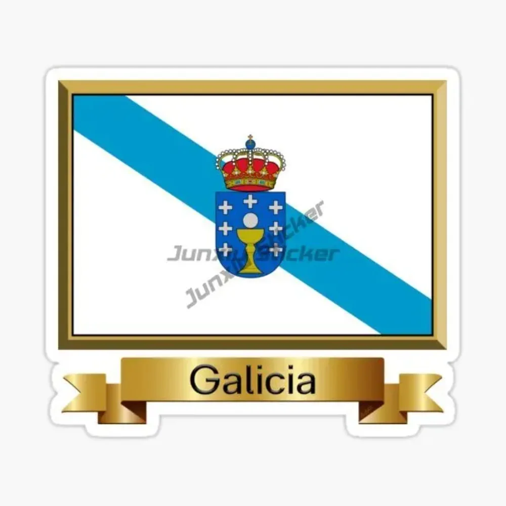 Spain Galicia National Flag Vinyl Self-adhesive Car Sticker Laptop Car Accessories Window Racing Helmet Stickers
Spain Galicia National Flag Vinyl Self-adhesive Car Sticker Laptop Car Accessories Window Racing Helmet Stickers