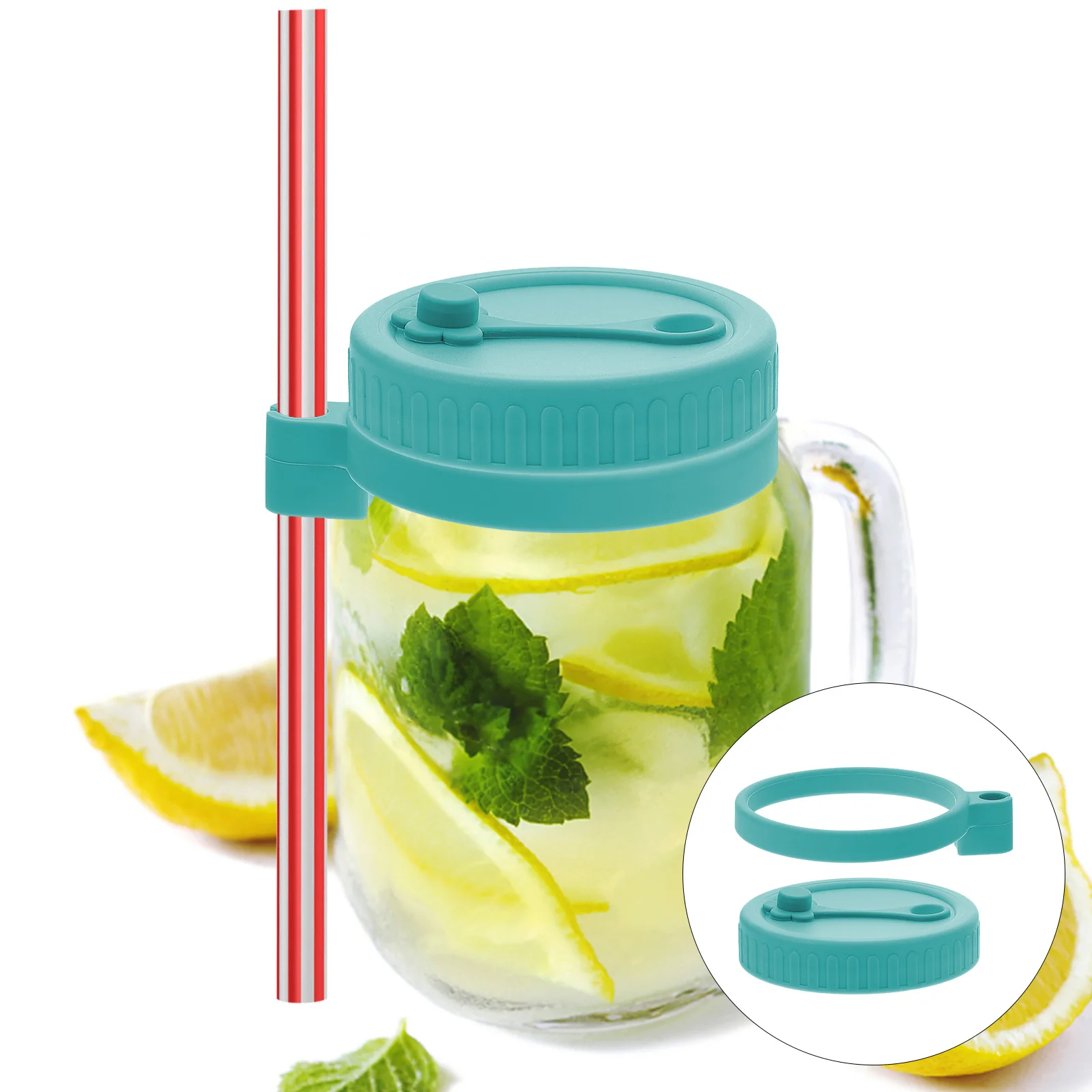 1Set Mason Jar Silicone Lid Wide Mouth Cover Kitchen Jar Sealing Lid Leakproof Storage Sealed Bottle Cover 
1Set Mason Jar Silicone Lid Wide Mouth Cover Kitchen Jar Sealing Lid Leakproof Storage Sealed Bottle Cover