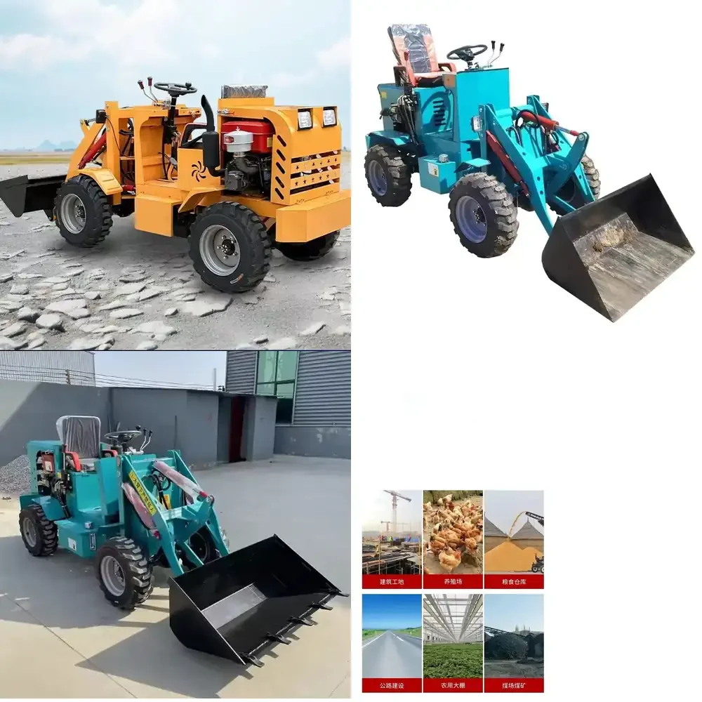 High Efficiency Mini Tractors Four Wheel Drive Electric Loader Self Loading Small Loader With Front End Loader
High Efficiency Mini Tractors Four Wheel Drive Electric Loader Self Loading Small Loader With Front End Loader